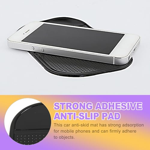 5PCS Non-Slip Gel Dashboard Sticky Pads Car - Multi-Function Mat Anti-Slip Pad Grip Mount, Washable Reusable Dash Pad