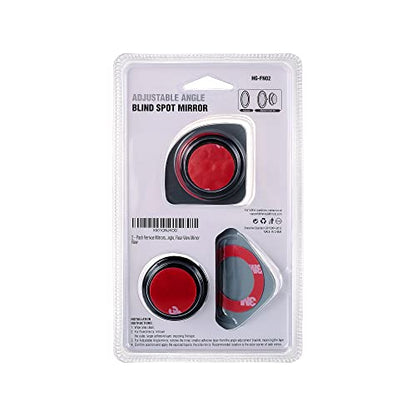 Verivue 2.5-Inch Fan-Shaped Blind Spot Mirrors for Cars, Universal Fit, HD Convex Wide Angle, Stick-On Frameless Side Mirror Blindspot, Adjustable Design Blind Spot Mirrors 2-Pack - size: Fan Shaped