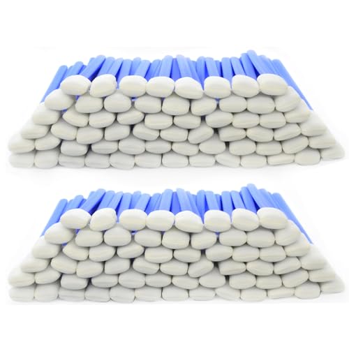 Wellgler’s 5.11" Foam Cleaning Swabs, Ideal for DTF Printers, Gun Maintenance, Printheads, Scanners, Camera Lenses, Chips, Hard Drives and Precision Optical Equipment, 200 PCS ﻿ - color: Blue 200