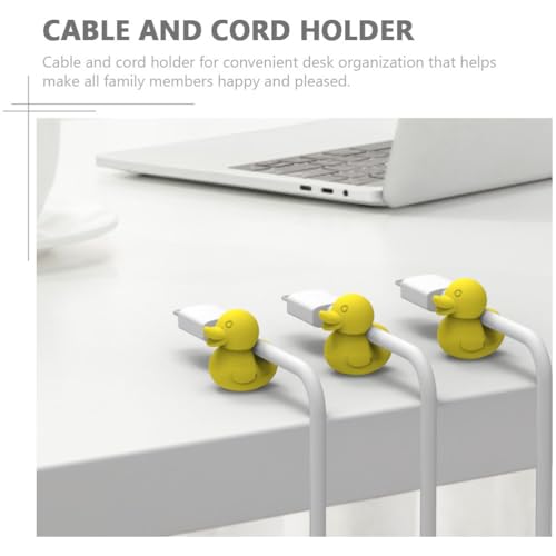 Homoyoyo Cute Cable Clips for Desk and Car - 8pcs Cartoon Wire Organizers - Sticky Cord Holders for Charger and Cable Management Adorable Wire Fixers to Keep Your Space Tidy