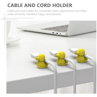 Homoyoyo Cute Cable Clips for Desk and Car - 8pcs Cartoon Wire Organizers - Sticky Cord Holders for Charger and Cable Management Adorable Wire Fixers to Keep Your Space Tidy