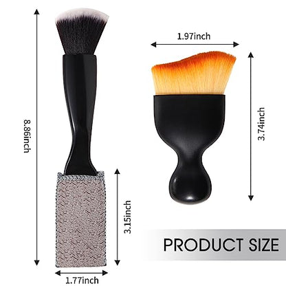 3 PCS Car Interior Detail Dust Brush,Soft Car Interior Detailing Kit Tools,Dash Duster Brush for Auto,Truck,SUV,RV Interior Cleaning