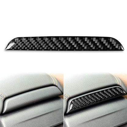 Generic Auto Center Armrests Box Rear Trim Strip Panel Sticker Compatible with Benz CLA C117 2014-2018 GLA X156 2015-2019 Real Carbon Fiber Cover Interior Trim Accessories Black, BM8112 - color: Center Armrests Box Rear Trim Strip Panel