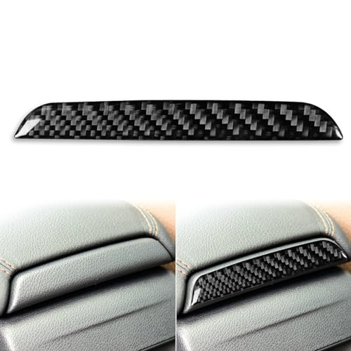 Generic Auto Center Armrests Box Rear Trim Strip Panel Sticker Compatible with Benz CLA C117 2014-2018 GLA X156 2015-2019 Real Carbon Fiber Cover Interior Trim Accessories Black, BM8112 - color: Center Armrests Box Rear Trim Strip Panel