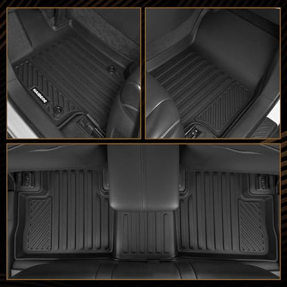 Naibeve Floor Mats for 2022-2024 Chevrolet Bolt EUV (Not for EV)- All Weather for Chevy Bolt EUV Floor Mats & Cargo Liner & Seats Back Cover Accessories - size: 3)Bolt EUV Set|2022-2024