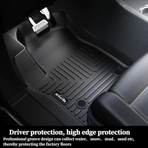 Floor Mats for 2024 2025 2026 Chevy Traverse & 2025-2026 Buick Enclave & 2024-2026 GMC Acadia 7 Seats-2 Row Bucket Seat, TPE All Weather Full Set Car Mats Accessories - size: 2024 Traverse 7 Seats-(Full Set)