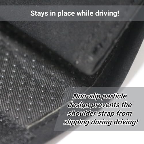 KAELTHAS 2 PCS Car Seat Belt Cover Pad Cushions Comfortable Driving Interior Accessories for Car SUV Truck Tractor Golf Cart UTV (Napa Leather with USA Flag) - style: Napa Leather with USA Flag