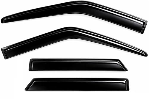 2019-2026 Tape-On Rain Guards for Chevrolet Blazer (Crossover) Side Window Visor Deflectors LT RS Premier Durable Tinted Shades 2020 2021 2022 2023 2024 2025 - size: For Chevy Blazer (Crossover) 2019-2026