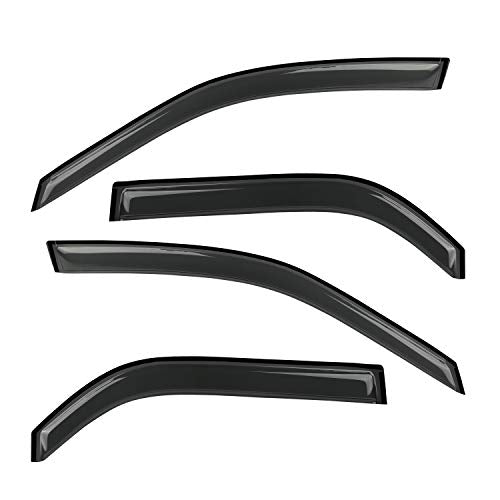 Window Visor Rain Guards Compatible with 2001-2006 Acura MDX Smoke 4pc 94759 - size: For 2001-2006 MDX