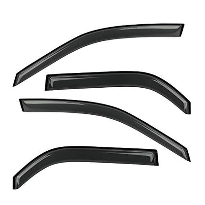 Window Visor Rain Guards Compatible with 2001-2006 Acura MDX Smoke 4pc 94759 - size: For 2001-2006 MDX