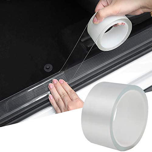 Universal Car Door Edge Guard, 2In x 33Ft Door Sill Protector, Automotive Anti-Collision Strip for Car Door Edge/Front and Rear Bumper/Door Sill Protector, Transparent - color: Transparent, size: 2In x 33Ft