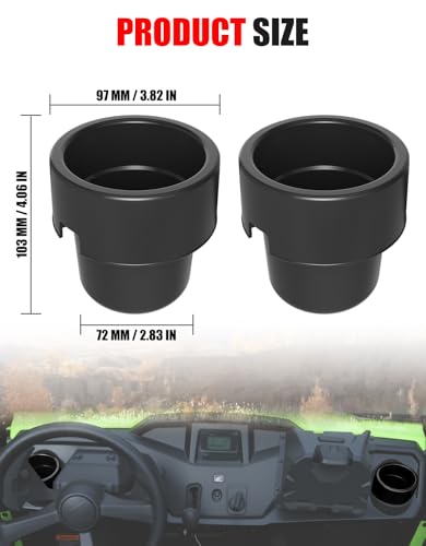 UTV Dash Cup Holder for Honda Pioneer 520 500 21-25, Drink Cup Holder Bottle Holders Mount Extra Storage Space Compatible with Honda Pioneer 520 2021-2025/500 2015-2023 Accessories