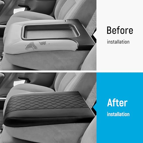 ZZEQYG Center Console Cover for Chevy Silverado/GMC Sierra 1999-2007, Tahoe & Suburban & Yukon & Avalanche, Car Armrest Cover Accessories(Fits Jump Seat Console Only) - color: For Silverado/Sierra 1999-2007(Jump Seat)
