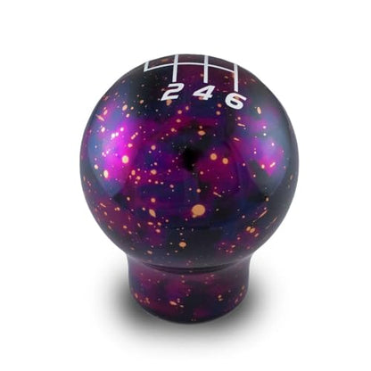 Billetworkz Cosmic Space Shift Knob Compatible with Manual 1999-24 VW MK4/MK5/MK6/MK7/MK8 Golf/GTI/Golf R/Jetta/GLI, Purple Cosmic - color: Cosmic Purple