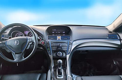 16Ft Dark Blue Car Motor Bike Self-Adhesive Exterior and Interior Molding Trim Universal Dashboard Bumper Window Door Body Side Decorative Strip Scratch-Proof (Width: 1/4 inch (6mm)) - style: Width: 1/4 inch (6mm)