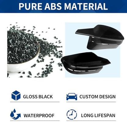 Side Mirror Cover Compatible with G20 G21 G30 G31 G32 GT G11 G12 G14 G15 G16 (Gloss Black, G20 G30 G32 G11) - color: Gloss Black, size: G20 G30 G32 G11
