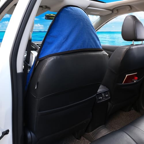 Leader Accessories Towel Car Seat Cover Waterproof Blue for Truck SUV Front Seat Machine Washable - After The Gym, Runs, Swimming, Surfing - color: Towel Blue 1pcs