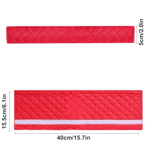Amooca Soft Automotive Seat Belt Cover Seatbelt Shoulder Pad Neck Protector Cushions Universal Fit SUV Trucks Backpack Red Extra Long 15.7in - color: Red, size: 15.7in-1pc