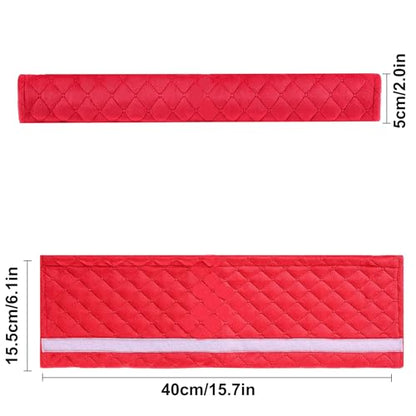 Amooca Soft Automotive Seat Belt Cover Seatbelt Shoulder Pad Neck Protector Cushions Universal Fit SUV Trucks Backpack Red Extra Long 15.7in - color: Red, size: 15.7in-1pc