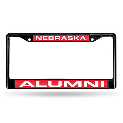 NCAA Rico Industries Black Laser Cut Chrome Frame 12" x 6" Black Laser Cut Chrome Frame - Car/Truck/SUV Automobile Accessory - color: Alumni