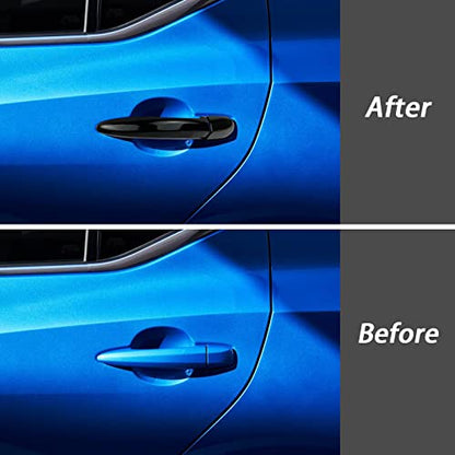 Trim Fit Door Handle Covers for Nissan Sentra 2020-2022, Altima 2019-2022 & Rogue 2021-2022 (Black) - color: Black