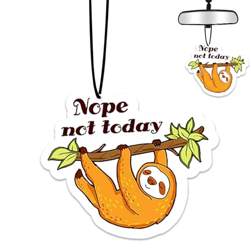 Sloth Air Freshener Hanging for Car Scented Ornaments Mirror Cute Car Fresheners Sloths Car Accessories Auto Interior Decor Scent Home Bathroom Closet Sloth Gifts for Women Men - color: Climbing Trees - Sloth