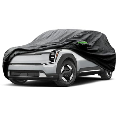 Proadsy Car Cover Custom Fit for 2024 2025 2026 Kia EV9, Waterproof All Weather for Automobiles, Full Exterior Cover Rain Snow Sun Protector Indoor Outdoor Car Cover - size: Kia EV9