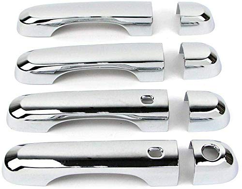 Chrome 4 Door Handle Cover Covers Compatible with 2015-2020 RENEGADE w/Smart Keyhole