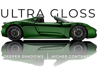 VViViD+ Ultra Gloss Premium Vinyl Car Wrap Film (3ft x 5ft, Gloss Sonoma Green) - color: Gloss Sonoma Green, size: 3ft x 5ft