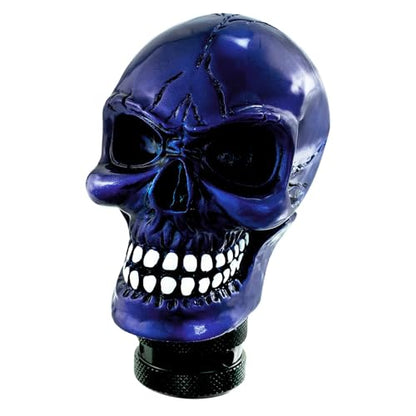 Arenbel Skull Gear Shift Knobs Manual Shifter Handle Car Shifting Lever Stick Fit Most Auto Manual Vehicles - color: metallic