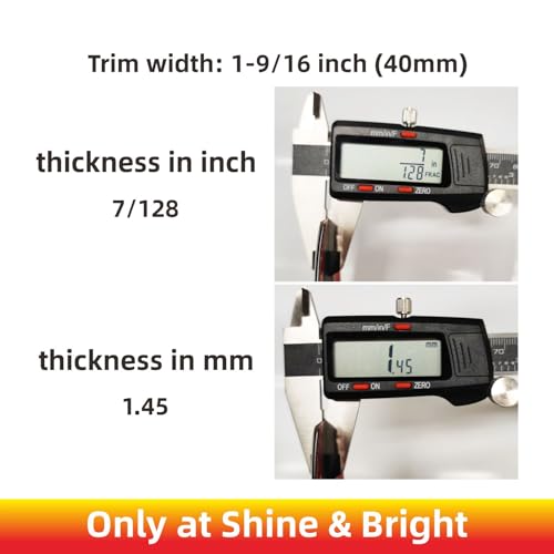 16Ft Chrome Silver Extra Thick Auto Molding Trim Universal Bumper Window Door Body Side Decorative Strip Scratch-Proof (Width: 1-9/16inch [40mm]) - size: Width: 1-9/16inch [40mm]