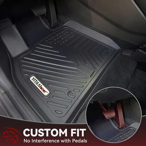 YITAMOTOR Floor Mats for Kia Telluride 2025-2020 7&8 Seats, All Weather Custom Fit TPE Rubber Mat, Kia Telluride Accessories Floor Liners Full Set, 1st & 2nd & 3rd Row & Backrest Mats & Cargo Liner - style: 2020-2025 Kia Telluride Floor Mats+Cargo Mat wit
