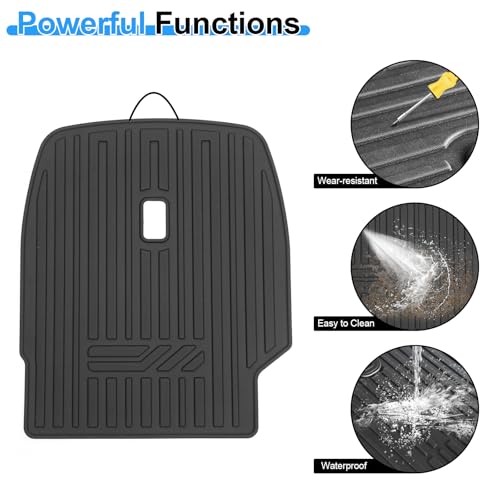 Second Row Backrest Mats for 2020-2025 Hyundai Palisade, All Weather TPE Seat Back Covers Kick Mats for Hyundai Palisade Accessories-7 Passenger Only - size: For Hyundai Palisade Kick Mats 2020-2025