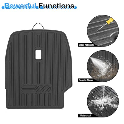 Second Row Backrest Mats for 2020-2025 Hyundai Palisade, All Weather TPE Seat Back Covers Kick Mats for Hyundai Palisade Accessories-7 Passenger Only - size: For Hyundai Palisade Kick Mats 2020-2025