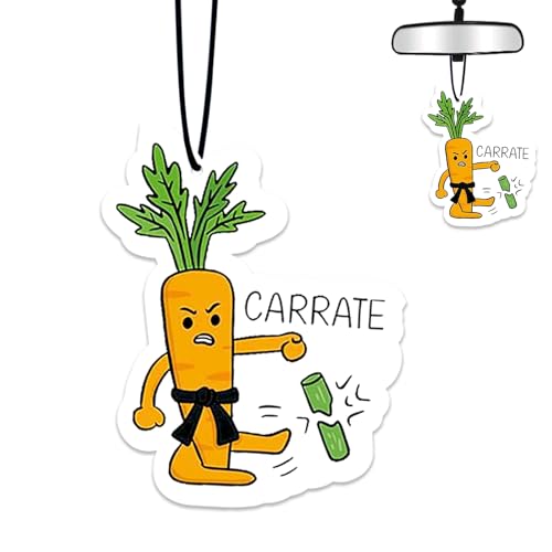 Funny Carrot Air Freshener Hanging for Car Scented Ornaments Mirror Cute Car Fresheners Carrots Car Accessories Auto Interior Decor Scent Home Bathroom Closet Carrot Gifts for Women Men - color: Carrot