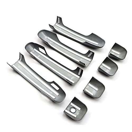ITrims Door Handle Cover Trim for Toyota 4Runner 4WD N280 2010-2024 2018 2019 2020 Car Styling Accessories Exterior Door Handles Black 8PCS ABS (No Smart Key Holes Carbon Fiber) - size: No Smart Key Holes Carbon Fiber