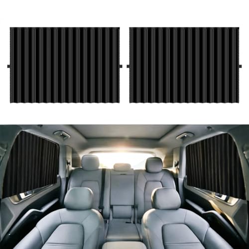 Car Side Window Sun Shades, Magnetic 2PCS Car Privacy Window Shade, Car Window Shade for Breastfeeding, Taking a nap, Changing Clothes, Camping (Back Seat 2pcs)