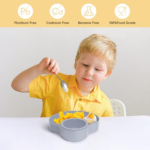Car Seat Snack Tray for Kids: Kids Car Travel Tray with Cup Holder, Toddlers Road Trip Essential, Snacks Food Plate for Stroller, SnackTray with a Cup Holder (2, Gray) - color: gray