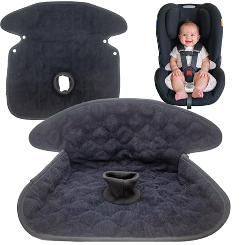 2 Pack Potty Training Car Seat Protector – Waterproof Piddle Pads for Carseat, High Chair & Stroller, Soft Anti-Slip Car Seat Liner, Fast Water Absorption Pee Protector for Toddlers, Machine Washable - color: 2 Black