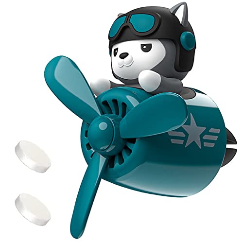 Pilot Car Air Freshener, Cute Cat Car Vent Clip Air Freshener with 2 Fragrant Tablets Automotive Air Outlet Fan Diffuser, Automotive Interiors Vent Decoration (style B) - color: style B