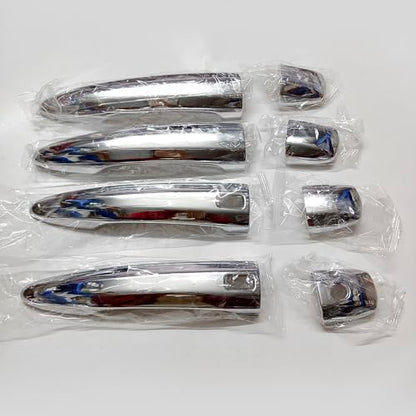 Chrome Exterior Door Handle Cover Trim for Nissan Altima Sentra 2020-2025 X-Trail T33 Rogue 2021-2024 Qashqai Accessories Decor (with Smart Key Holes) - style: With Smart Key Holes