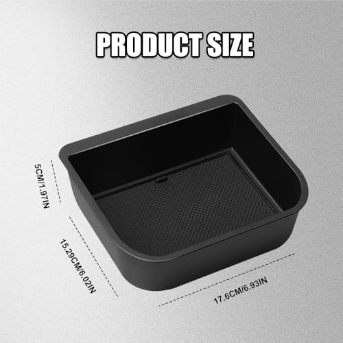 Center Console Cool Box Organizer, Armrest Storage Box Insert, Plastic Center Console Cooler Storage Box, Center Console Armrest Storage Box Tray for Toyota Land Cruiser Prado 250/ Lexus GX 550