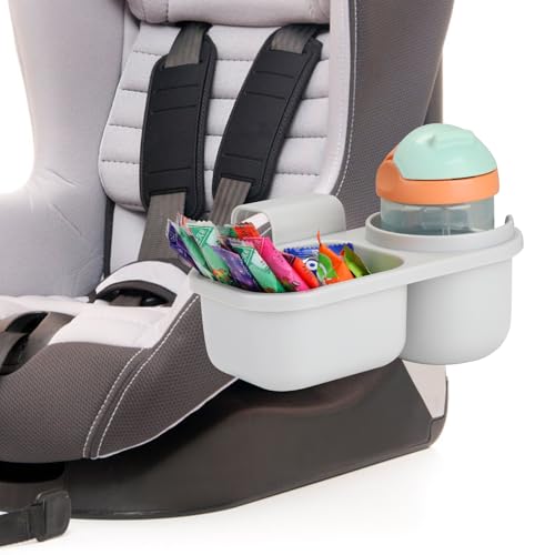 Accmor Child Cup Holder Snack Tray for Convertible Car Seats, Universal Child Cup Holder Compatible with Most Baby Car Seat Models - color: Gray