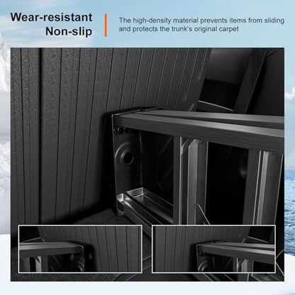 powoq 7 Seats Cargo Mat Compatible with 2016-2026 Dodge Durango Trunk Mat TPE 2nd Back Seat Protector Cargo Liner Trunk Liner Replacement for 2016-2026 Dodge Durango Accessories - color: 7 Seats 2nd Row Backrest Mat