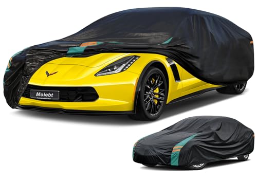 Coupe Car Cover Custom Fit for Chevrolet Corvette C4 C5 C6 C7 C8 Coupe(1963-2025), Waterproof All Weather for Automobiles, Outdoor Full Cover with Windproof Clip Straps. - size: 6 Custom Fit Chevrolet Corvette