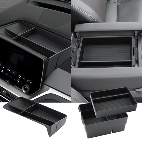 BIXUAN 2024-2026 TX Center Console Organizer for 2024 2025 2026 Lexus TX350/TX350h/TX450h+/TX500h Armrest Insert Tray+Dashboard Organizer Behind Screen Middle Console Storage Box 2026 TX Accessories - color: Black7