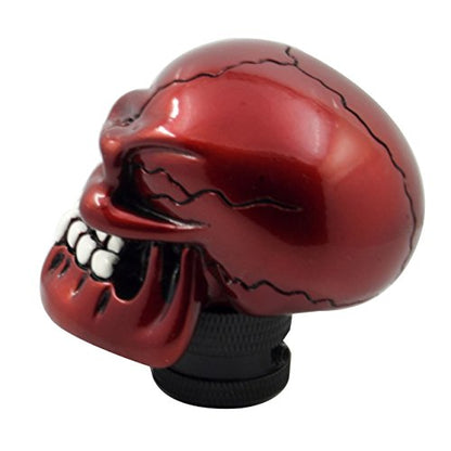 Red Skull Manual Automatic Gear Shift Knobs - color: Red