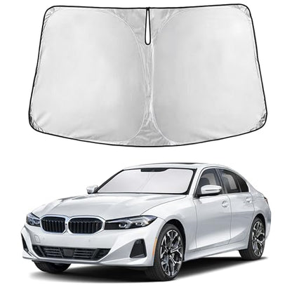 EcoNour Windshield Sunshade Compatible for BMW 3 Series 2019-2024 2025 2026, Sun Visor for Front Windshield & Window Sun Shade Cover, UV Heat Blocker & Protector, Car Accessories - size: For Bmw 3 Series (2019-2026)