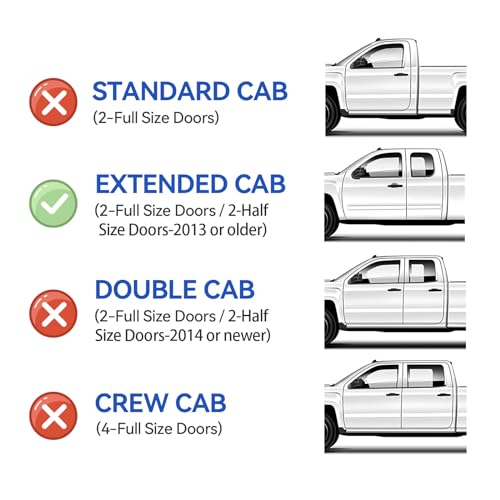Window Visors Rain Guards Shield for 1995-2004 Toyota Tacoma Access Cab, Out-Channel Window Vent Wind Deflectors Visors Shades for 95-04 Tacoma Extended Cab - size: 1995-2004 Toyota Tacoma Access