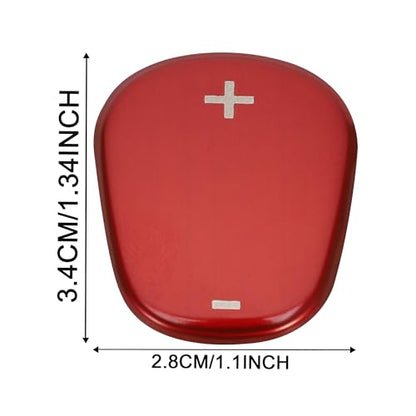 TOMALL Stainless Steel Car Gear Shift Knob Cover Compatible with Chevy Equinox 2018-2020 Shift Panel Trim Gear Lever Cover Trim for Car Interior Center Console Accessories (Red) - color: Stainless Gear-Red